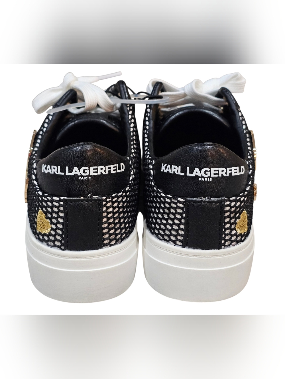 Karl Langerfeld Paris Cate Women's Pin Lace Up Sneakers, Size 7, New - Picture 3 of 9